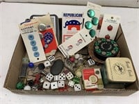 Buttons, Dice, Misc