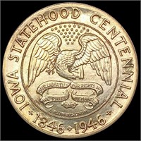 1946 Iowa Half Dollar GEM BU