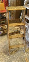 Vintage wooden ladder