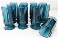 (12) Blue Footed Drinking Glasses