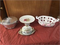 Collection of 4 vintage dishware pieces