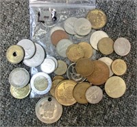 L-  lot foreign coins