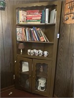 Primitive farmhouse corner cabinet