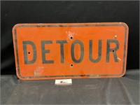 Detour Metal Sign
