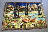 Vintage Tapestry  Pheasant & Quail
