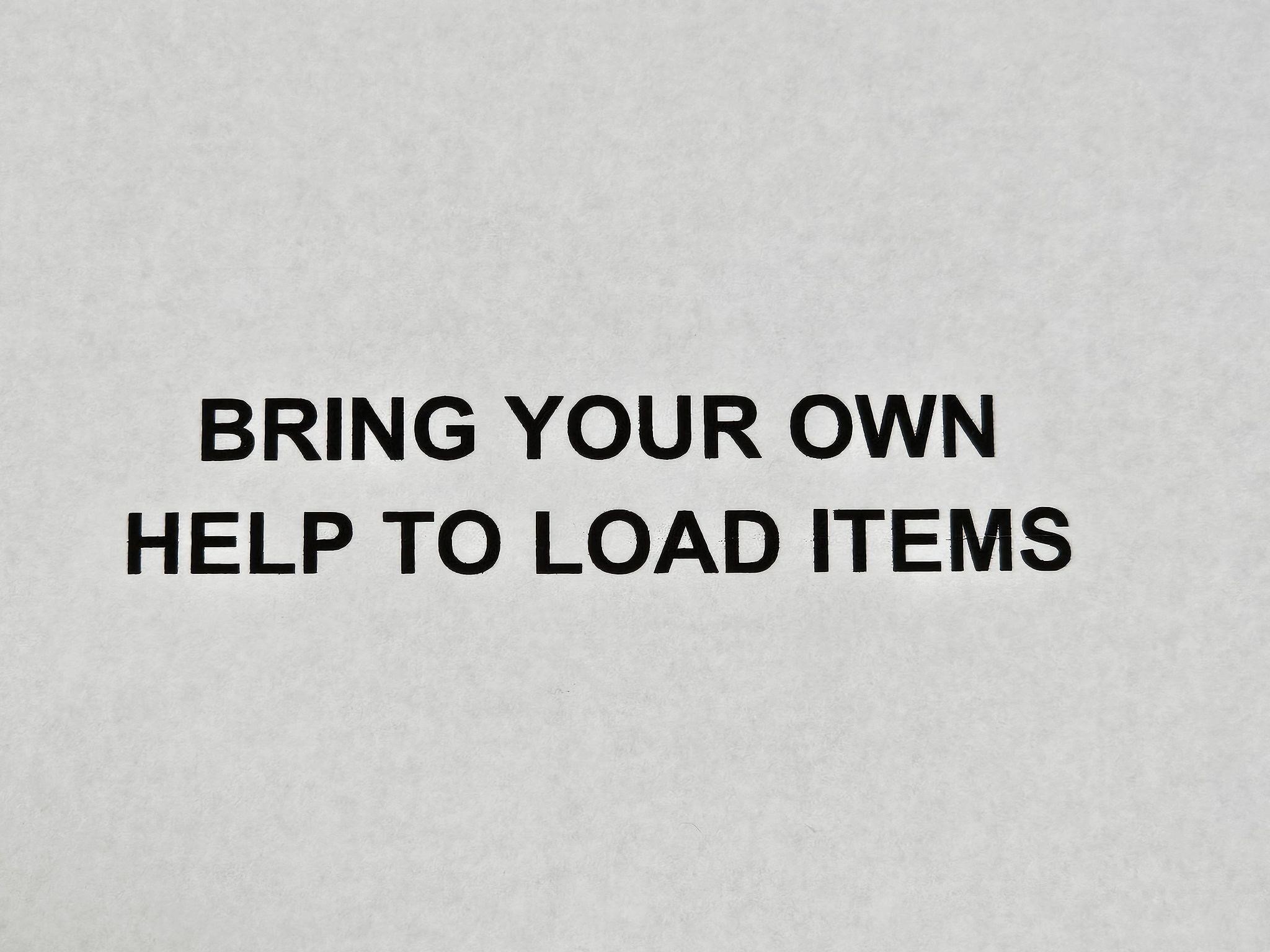 Bring Help to Load Items