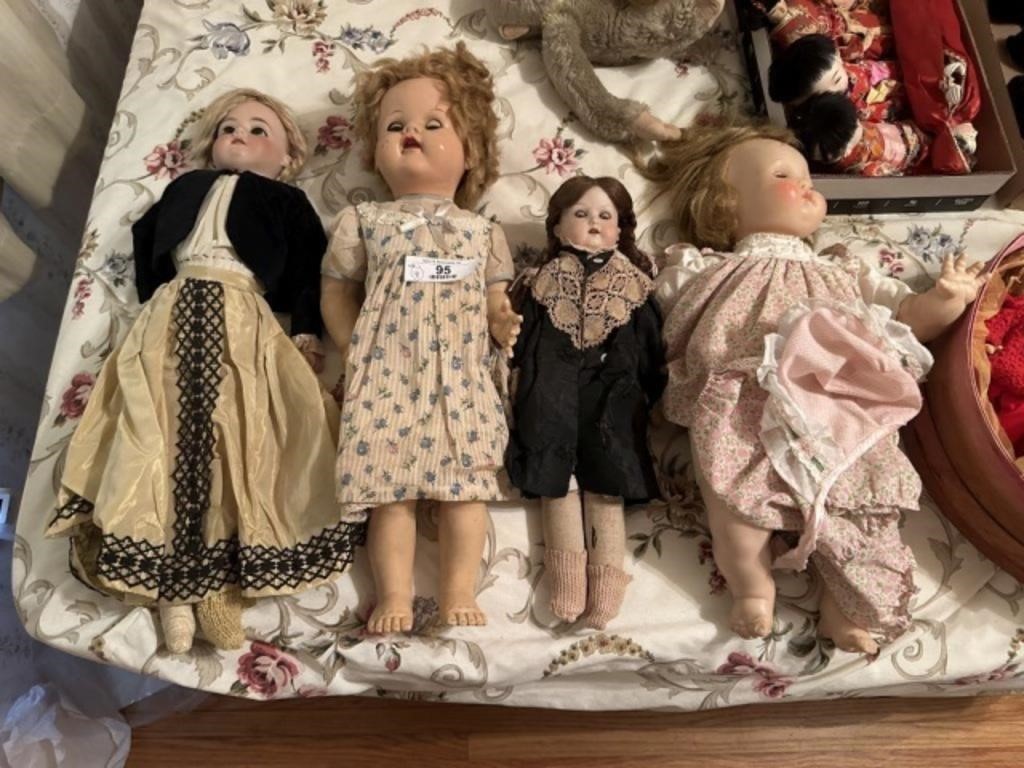 4 Large Dolls