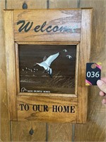 Ducks Unlimited Welcome Sign 16"x11"