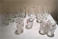 Clear glassware drinking glasses
