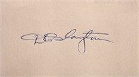 Nasa astronaut Donald Slayton signature slip