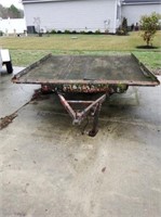 Single axle 8ft x 10ft flat bed snowmobile