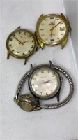 (4) older watches, Westclox & Lathin both wind &