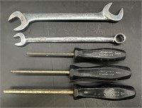 SnapOn Angle & Open End Combo Wrench & 3 SnapOn