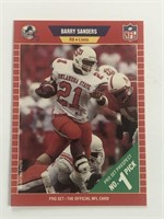 1989 Pro Set Barry Sanders Rookie Card