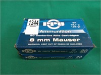 PPU 8mm Mauser 196gr. Spire points 20rds rounds