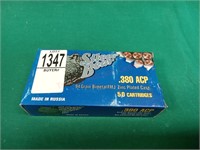 Silver Bear .380 ACP. 94gr. FMJ, zinc cased, 50