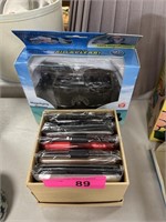 LOT OF NEW ALUMINUM WALLETS /MAGNIFYING GLASSES