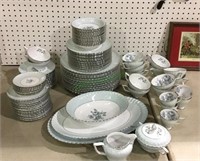 Beautiful china set approximately 90 pieces made