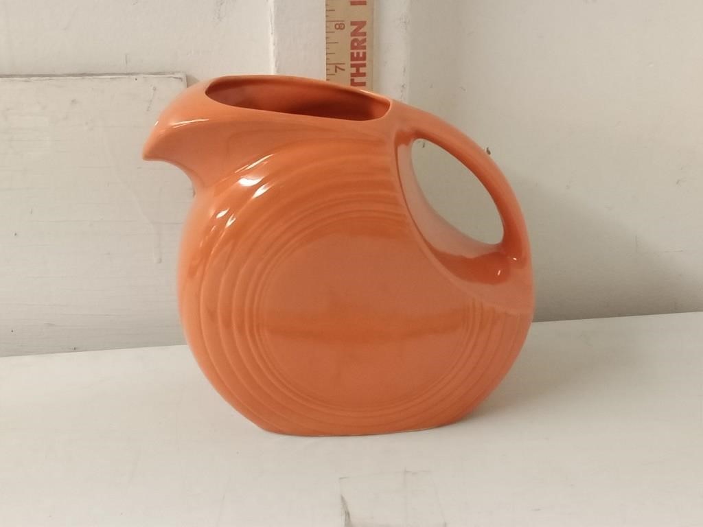 original 1950's Fiesta red disc water pitcher