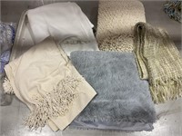 Lot of 5 Asstd High End Throws