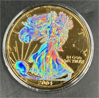 2004 1 oz American Silver Eagle Hologram