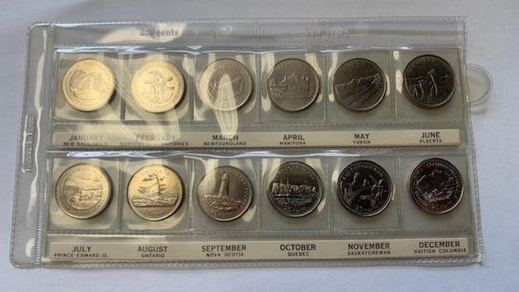 Canada Confederation 25 Provincial Coin Set