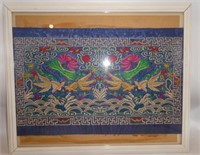 FRAMED GOLD FISH EMBROIDERY