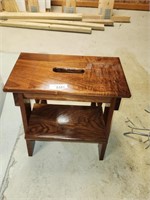 Vintage Wood Step Stool Table