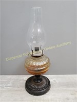 Oil Lamp Round Metal Base