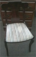 Ving Dining Chair With Striped Padded Seat