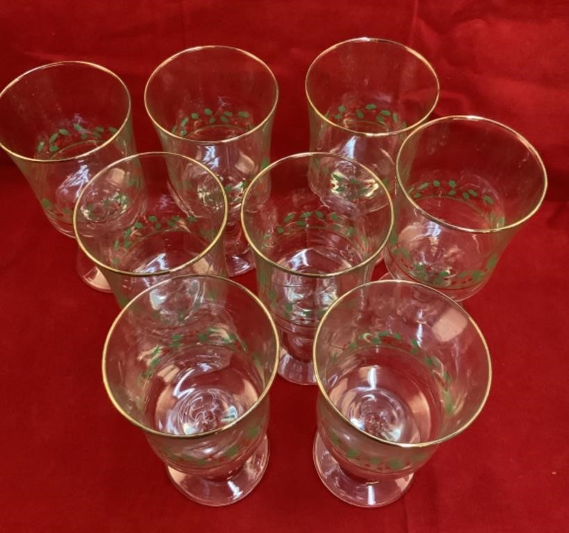 Arby's Christmas Stemware