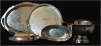Group of Silver-plate Servingware
