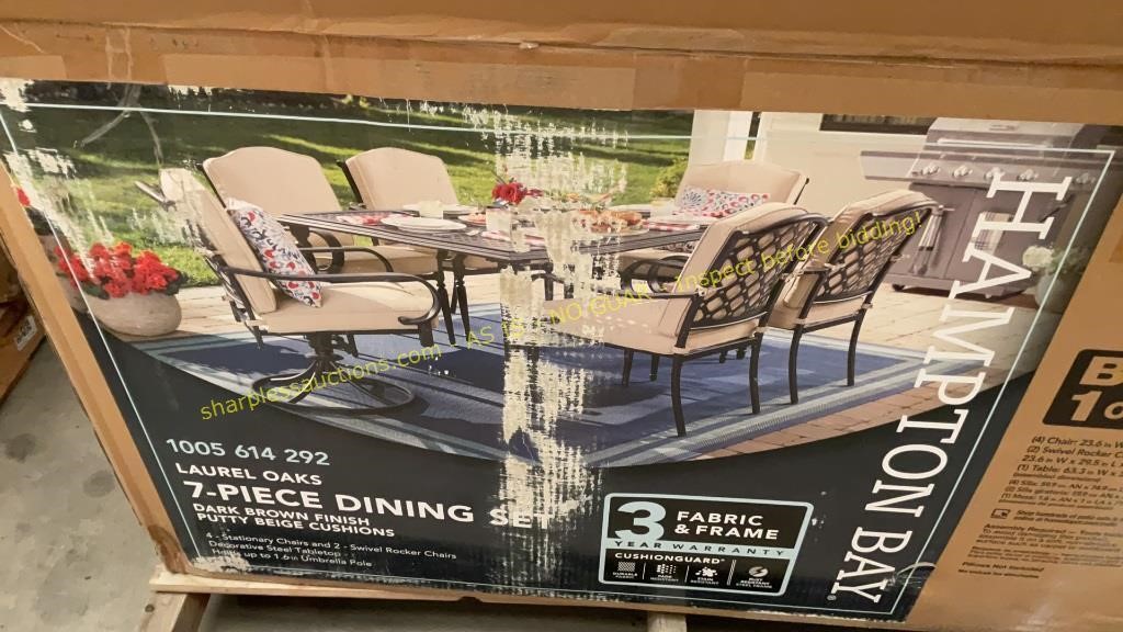 Hampton Bay Laurel Patio Set (MISSING TABLE)