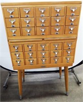 Buckstaff Co. 30-Drawer Library Card File Cabinet