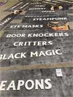 HALLOWEEN SIGN LOT - CATEGORIES, SPECIFICATIONS: