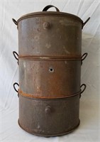 Antique 3-Stack Stacking Steam Cooker