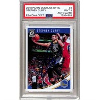 2018 Chronicles Steph Curry Signed Card Psa Dna