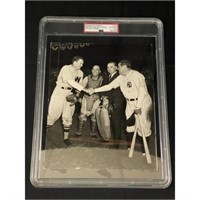 1942 Babe Ruth/walter Johnson Type 1 Photo Psa Dna