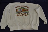 Vintage Budweiser Frogs Holiday Sweatshirt XXL