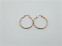 14K Double Hoop Earrings 3.2 grams