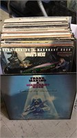 Box lot of vintage record albums, (808)