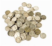 Coin 100 War Time Jefferson Nickels-VG-VF