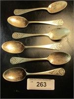 Six W.H. Rogers Spoons