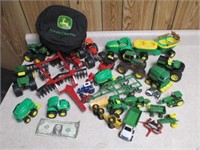 Lot of Farm Toy Vehicles - John Deere, Ertl,