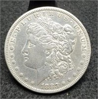 1883-S Morgan Silver Dollar, AU