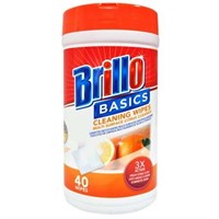 Brillo Basics Wipes Orange 40 Count(12 Pack)
