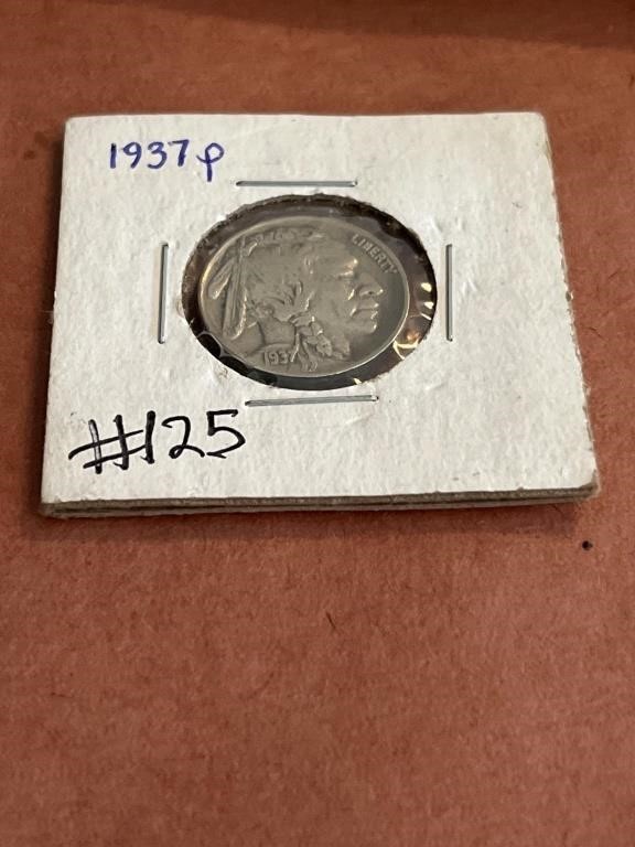 1937 P Buffalo Nickel.