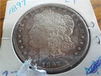 1897 Silver dollar EF