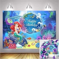 Mermaid Themed Backdrop Under The Sea Little