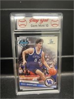 Reed Sheppard Chrome Rookie Card Graded 10